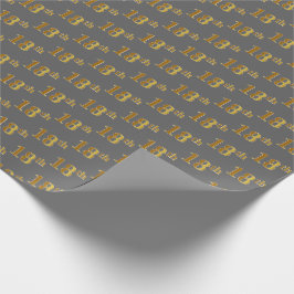Gray, Imitate Gold 18. (Achtzehnte) Veranstaltung Geschenkpapier