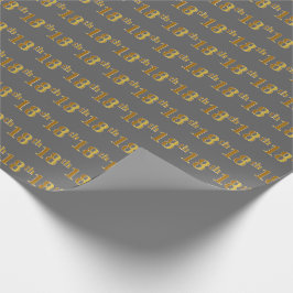 Gray, Imitate Gold 18. (Achtzehnte) Veranstaltung Geschenkpapier