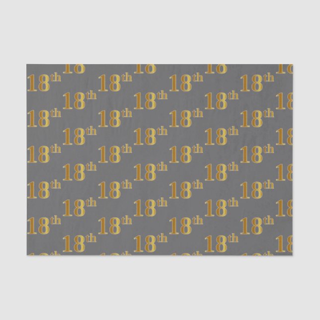 Gray, Imitate Gold 18. (Achtzehnte) Veranstaltung Seidenpapier (Vorderseite)