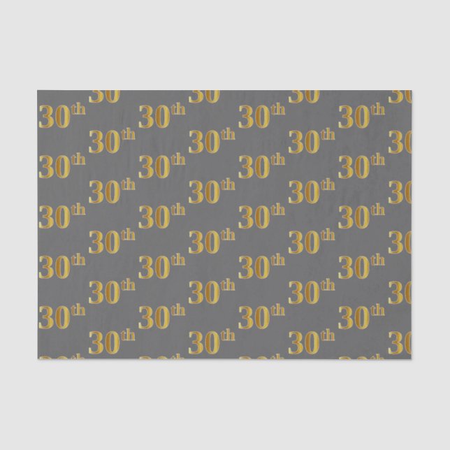 Gray, Imitate Gold 30. (30.) Event Seidenpapier (Vorderseite)
