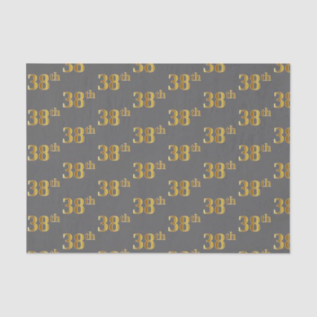 Gray, Imitate Gold 38. (Achtunddreißig) Veranstalt Seidenpapier (Vorderseite)