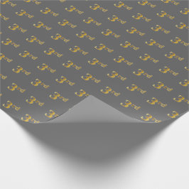 Gray, Imitate Gold 3. (3.) Event Wrapping Paper Geschenkpapier