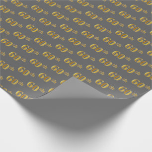 Gray, Imitate Gold 60. (60.) Veranstaltung Geschenkpapier