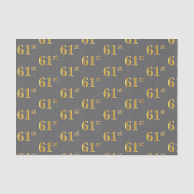 Gray, Imitate Gold 61. (61.) Event Seidenpapier (Vorderseite)