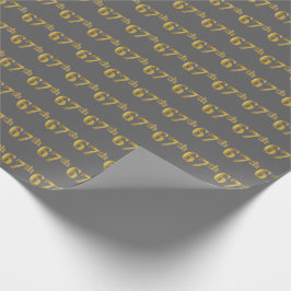 Gray, Imitate Gold 67. (Sixty-Siebenundsechzigste) Geschenkpapier