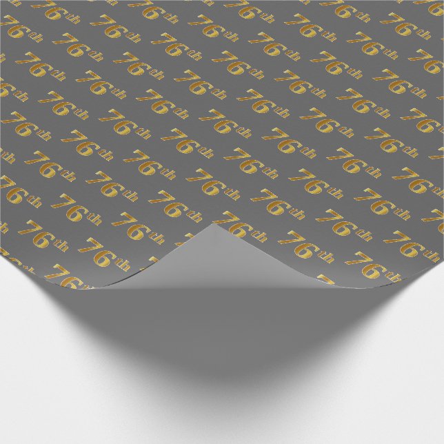 Gray, Imitate Gold 76. (76.-6.) Veranstaltung Geschenkpapier (Ecke)