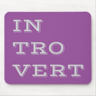 Gray Introvert Mousepad