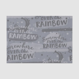 GRAY IRGENDWO ÜBER DEM RAINBOW SEIDENPAPIER