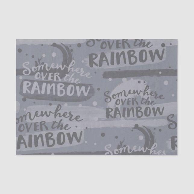 GRAY IRGENDWO ÜBER DEM RAINBOW SEIDENPAPIER (Vorderseite)