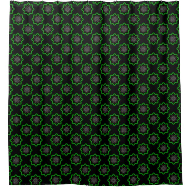 Gray-Kaleidoskop Duschvorhang (Vorderseite)