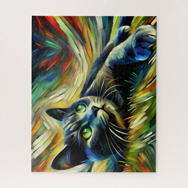 Gray Kitten 500 Stück Puzzle (Vertikal)