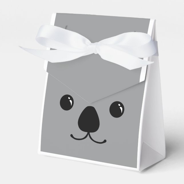 Gray Koala Süße Tier Face Design Geschenkschachtel (Vorderseite)