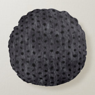 Gray Leopard Rundes Kissen