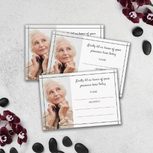 Gray Lines Foto Beerdigung Teilnahme Begleitkarte