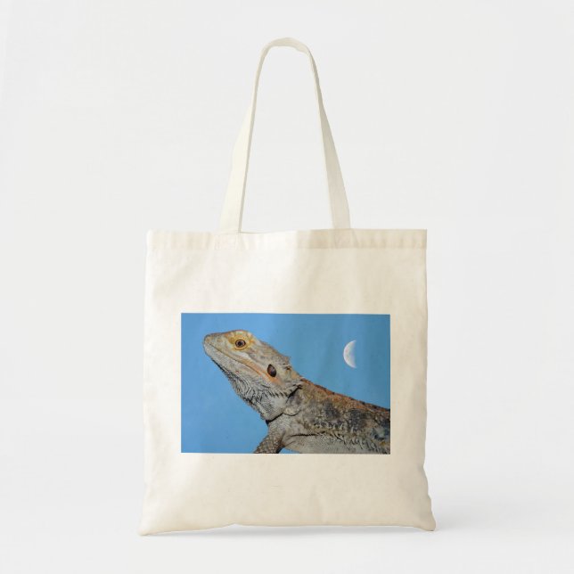 Gray Lizard und Halbmond Tragetasche (Vorne)