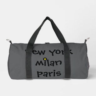 Gray London Milan Ibiza Duffle Travel Gym Bag