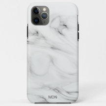 Gray Marble Geode mit Monogram