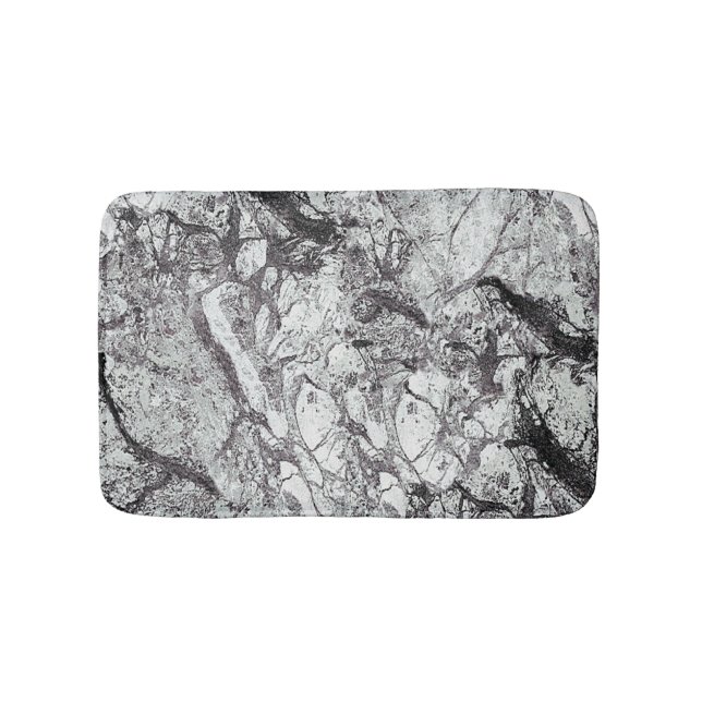 Gray Marble Look Badematte (Vorderseite)