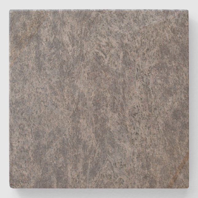 Gray Marble Square Untersetzer (Vorderseite)