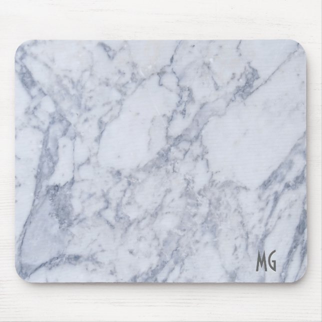 Gray Marble Stone Pattern Mousepad (Vorne)