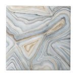 Gray Marbled Abstract Design Fliese<br><div class="desc">Graues marmoriertes abstraktes Design. Künstlerin: Megan Meagher. Bild-ID: 90591FN.</div>