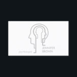 Gray Mind Science Human Head Psychologin Visitenkarte<br><div class="desc">Gray Mind Science Human Head Psychologin</div>