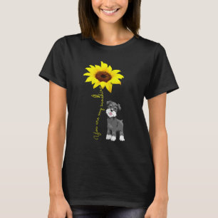 Gray Mini Schnauzer Mama gibt Ihnen meine Sonnensc T-Shirt