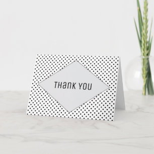 Gray Modern Polka Dots Vielen Dank Dankeskarte