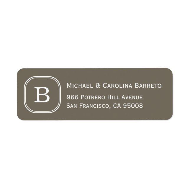 Gray Monogram Labels (Vorne)