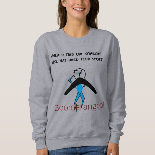 Gray 'My Story' Basic Boomerangang Sweatshirt (Vorderseite)
