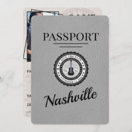 Gray Nashville Passport Save the Date