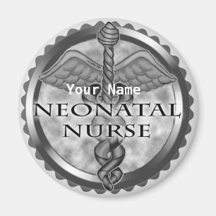 Gray Neonatal Nurse Magnet