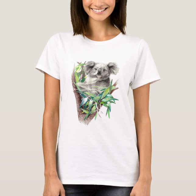 Gray niedlich koala T-Shirt (Vorderseite)