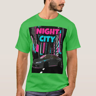 Gray Nissan Silvia S15 Night City T-Shirt