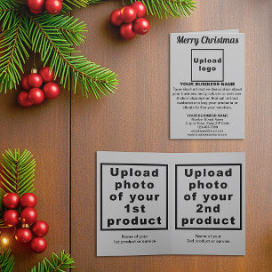 Gray   Noël   Business   Carte double pour fêtes a