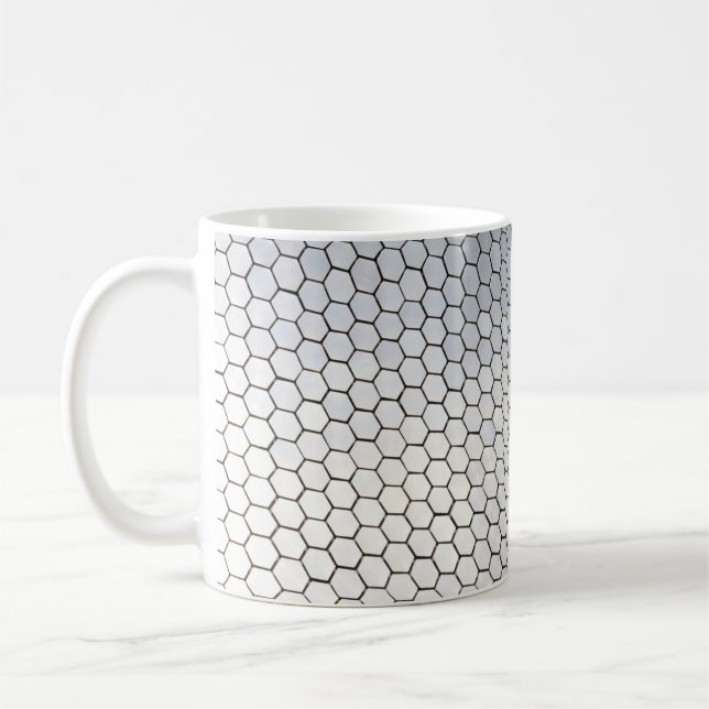 Gray octagonal art kaffeetasse (Links)