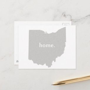 Gray Ohio Shaped Zuhause Gray Buckeye Staat Ohioan Postkarte