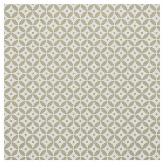 Gray Olive Geometric Muster Shippo. Yacht Fabric Stoff (Muster)