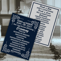 Gray on Slate Blue Edwardian Wedding