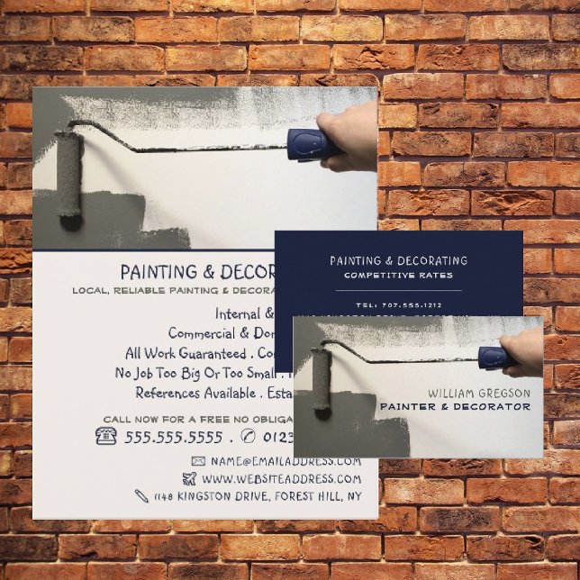 Gray Paint Roller, Painter & Decorator Werbung Flyer (Von Creator hochgeladen)