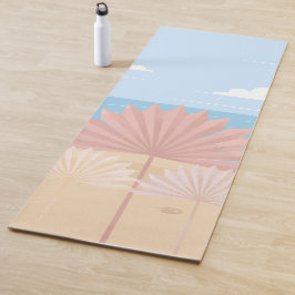 Gray Palm am Strand Yogamatte
