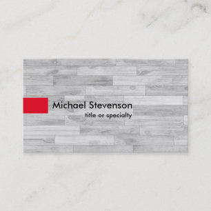 Gray Parket Red Modern Einzigartiger Berater Visitenkarte