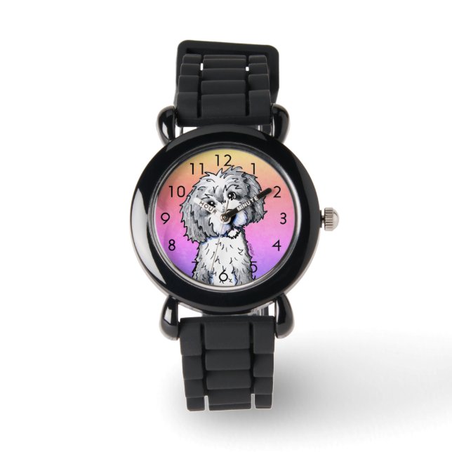 Gray Parti DOODLEMOJI Watch Armbanduhr (Vorderseite)