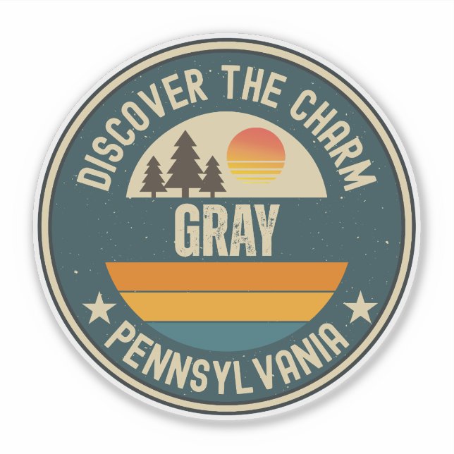 Gray, Pennsylvania Aufkleber (Vorderseite)