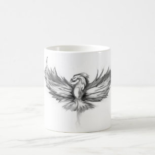 Gray Phoenix Rising Kaffeetasse