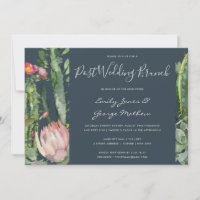 GRAY PINK FLORAL DESERT CACTI POST WEDING BRUCH
