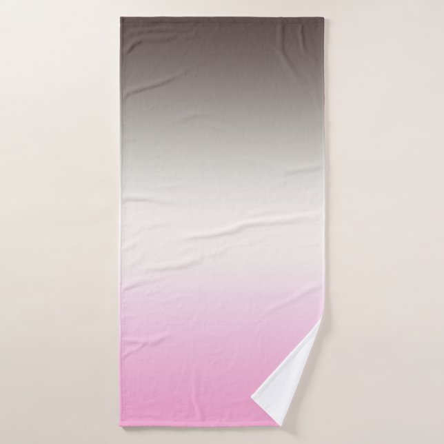 Gray Pink Shadow Badehandtuch (Badehandtuch)