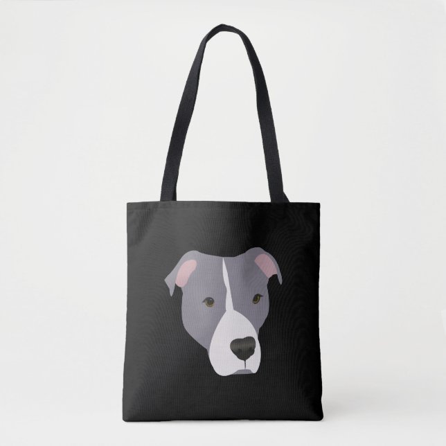Gray Pitbull Tasche (Vorderseite)