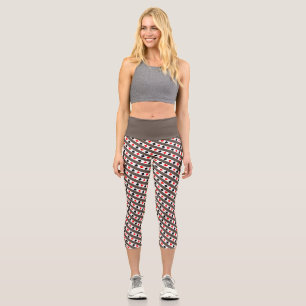 Gray Playing Cards Wiederholen Muster Capris