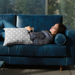 Gray Polka Dot Kissenbezug